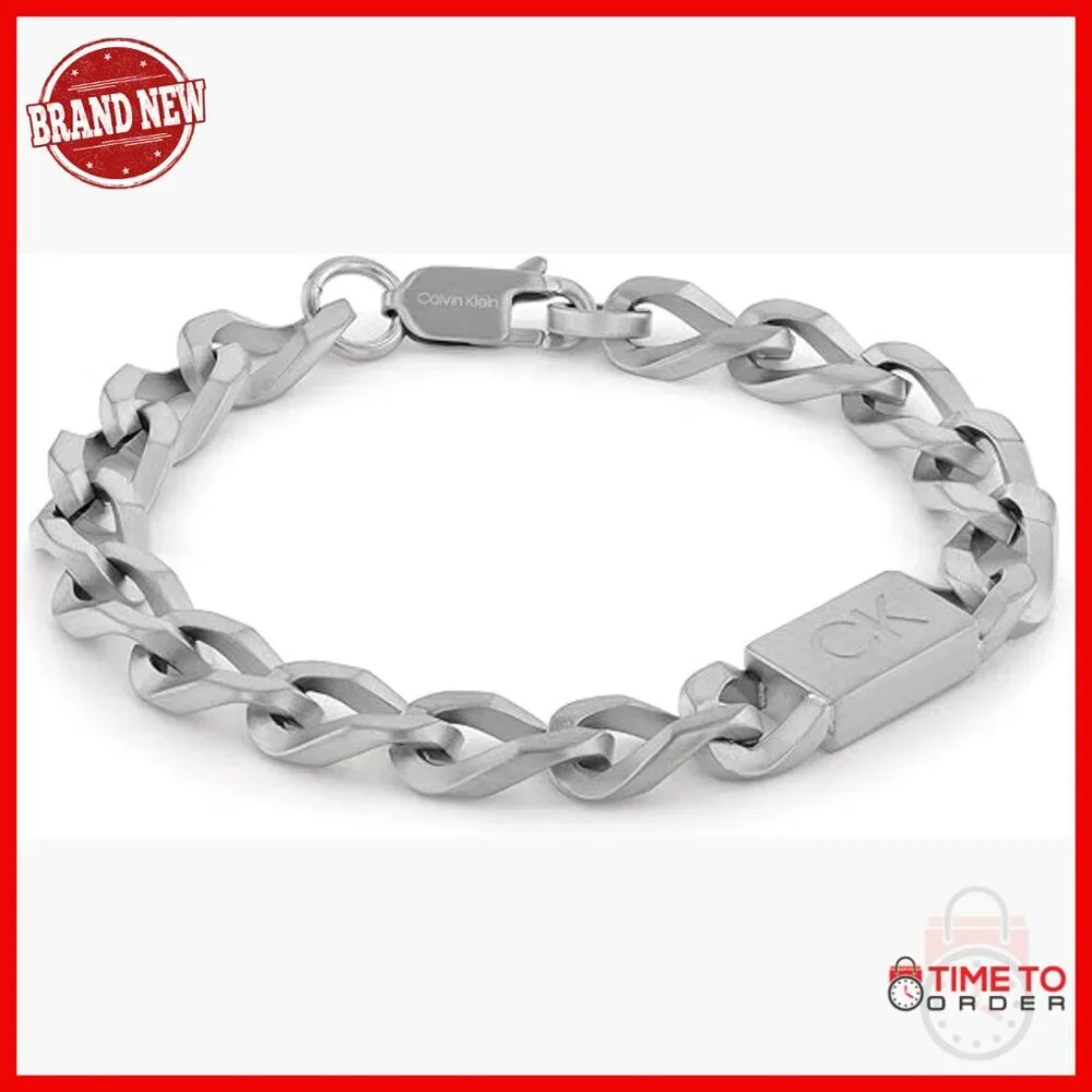 Stainless Steel Chain Bracelet with Lobster Clasp, One Size